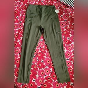 Free People green leggings NWT Size Medium